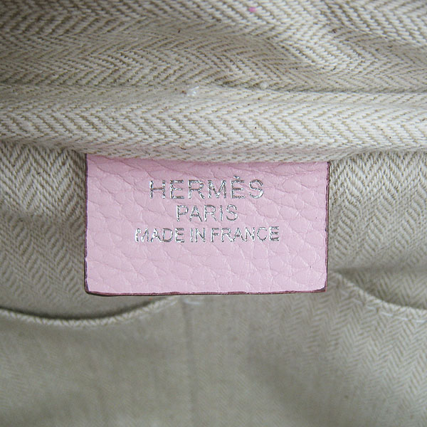 Best Replica Hermes Victoria Cowskin Leather Bags 2010 Pink H2802